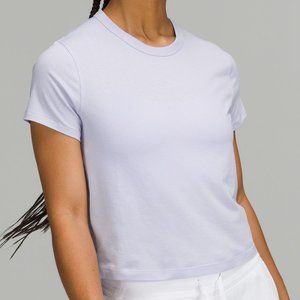 Lululemon Classic-Fit Cotton-Blend T-Shirt, Pastel Blue, 4, like new